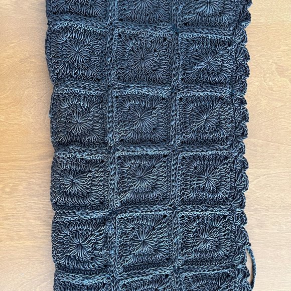 Very unique vintage woven brown clutch from the 1960s - Picture 4 of 5